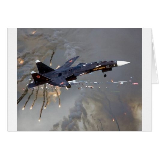 RUSSIAN SUKHOI SU-27 "FLANKER" CARDS (Front Horizontal)
