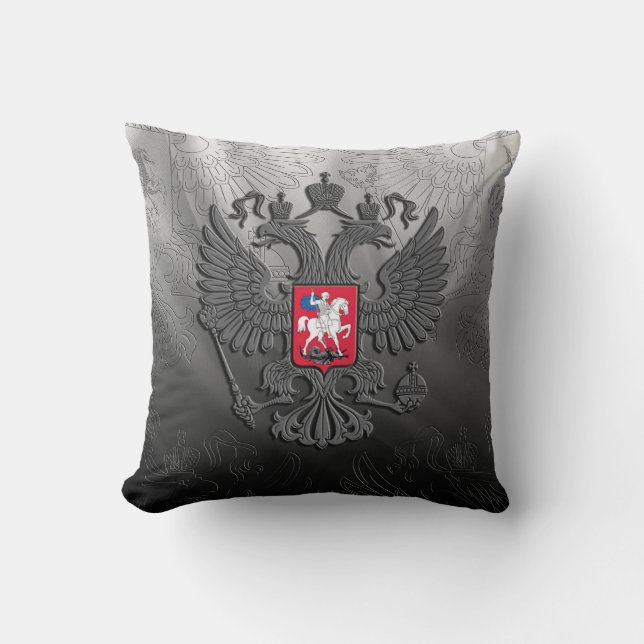 Russian symbol flag throw pillow (Front)