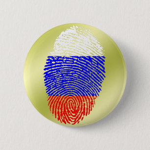 Russian touch fingerprint flag pinback button
