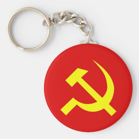 Russian USSR Hammer & Sickle Keychain
