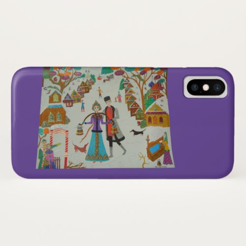 Russian Village in Winter iPhone 3G Case_Mate iPhone X Case