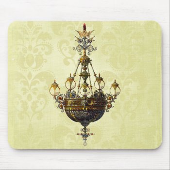 Russian Vintage Antique Chandelier Mouse Pad by BluePress at Zazzle