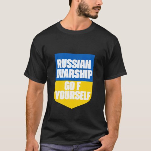 Russian warship go fck yourself Flag T_Shirt