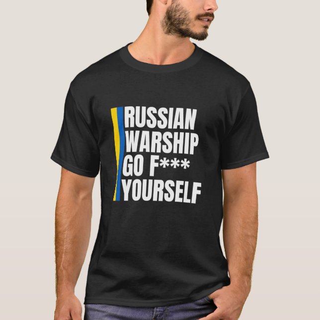 Russian Warship Go F Yourself Essential T-Shirt (Front)