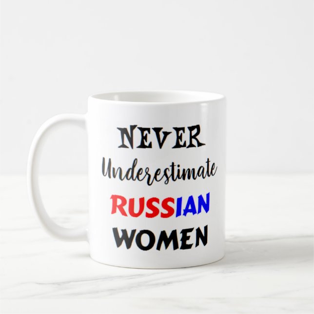 russian women coffee mug (Left)