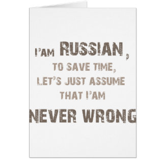 Russians never wrong! cards