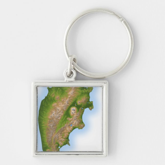 Russia's Kamchatka Peninsula Keychain (Front)