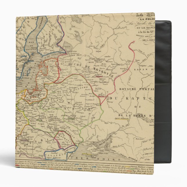 Russie, Pologne, Suede, Norwege, Danemarck 3 Ring Binder (Front/Inside)