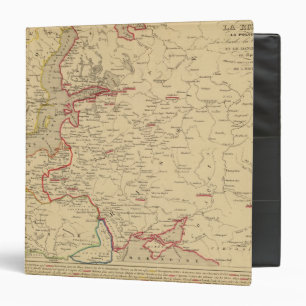 Russie, Pologne, Suede, Norwege, Danemarck en 1840 3 Ring Binder