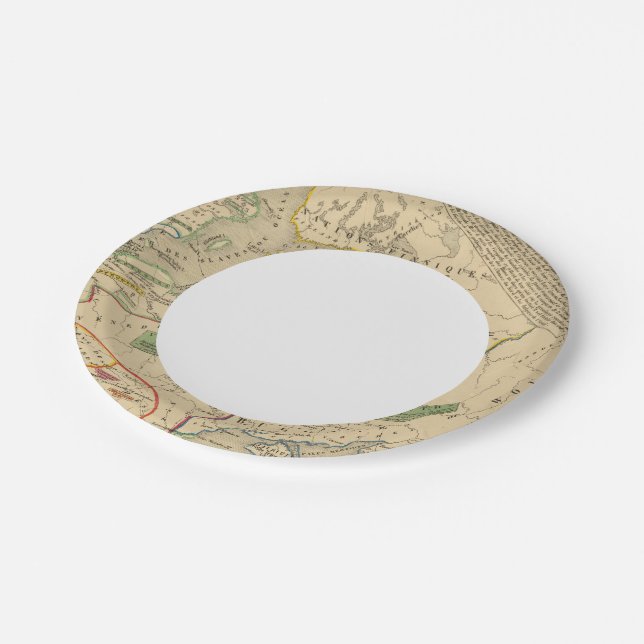 Russie, Suede, Norwege Paper Plates (Angled)