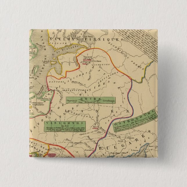 Russie, Suede, Norwege Pinback Button (Front)