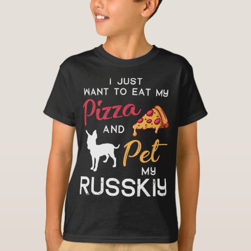 Russkiy Dog Pizza lover owner Christmas Birthday G T_Shirt