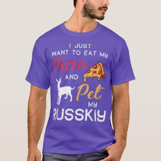 Russkiy Dog Pizza Lover Owner Christmas Birthday G T-Shirt