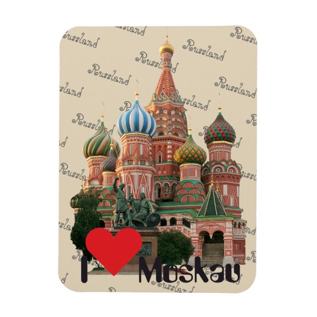 Russland - Russia Moskau Magnet (Vertical)