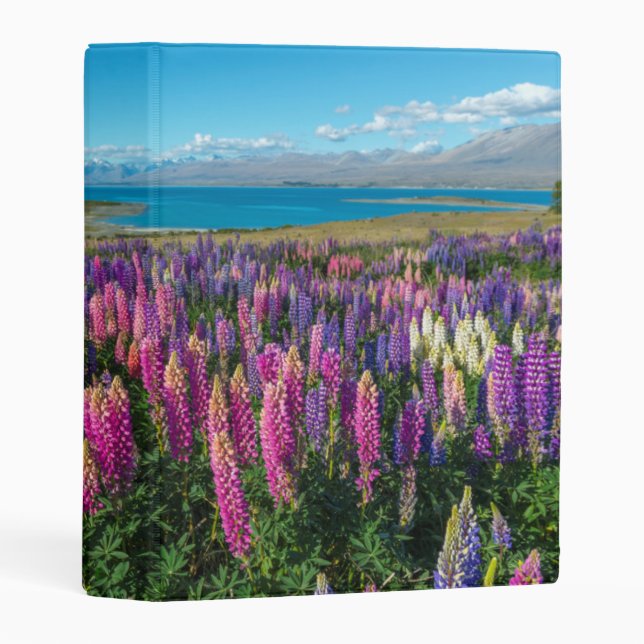 Russle Lupines at Lake Tekapo | New Zealand Mini Binder (Front/Spine)