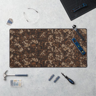 Rust abstract desk mat