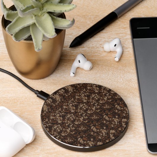 Rust abstract wireless charger (Desk 2)