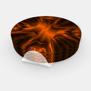 Rust Agate Coaster Set
