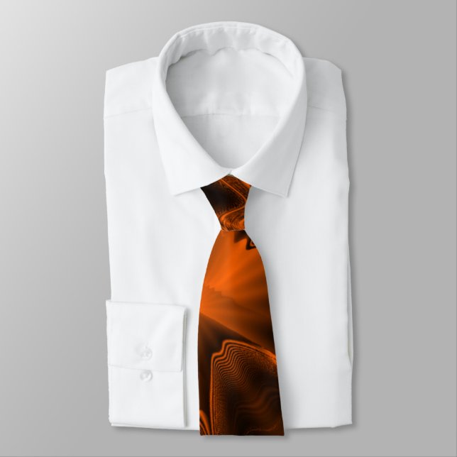 Rust Agate  Neck Tie (Tied)