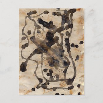 Rust And Paint On Paper Postcard by sirylok at Zazzle