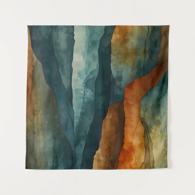 Rust and Teal Tapestry (Front)