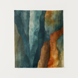 Rust and Teal Tapestry