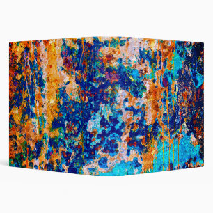 Rust Art Cool Fun Unique 3 Ring Binder