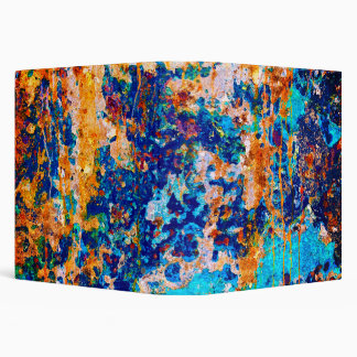 Rust Art Cool Fun Unique  3 Ring Binder