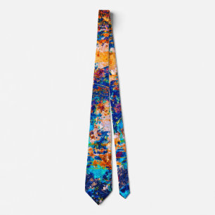 Rust Art Cool Fun Unique  Neck Tie