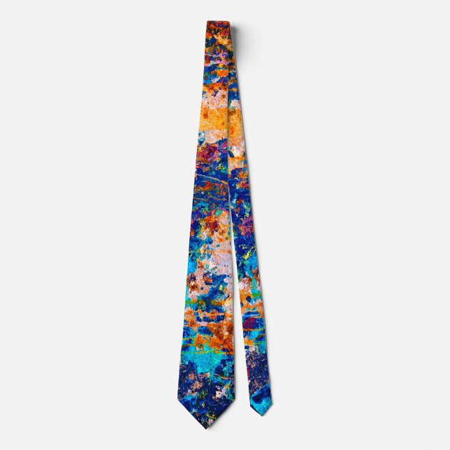 Rust Art Cool Fun Unique  Neck Tie (Front)