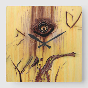 Rust Art - Cool Fun Unique Square Wall Clock