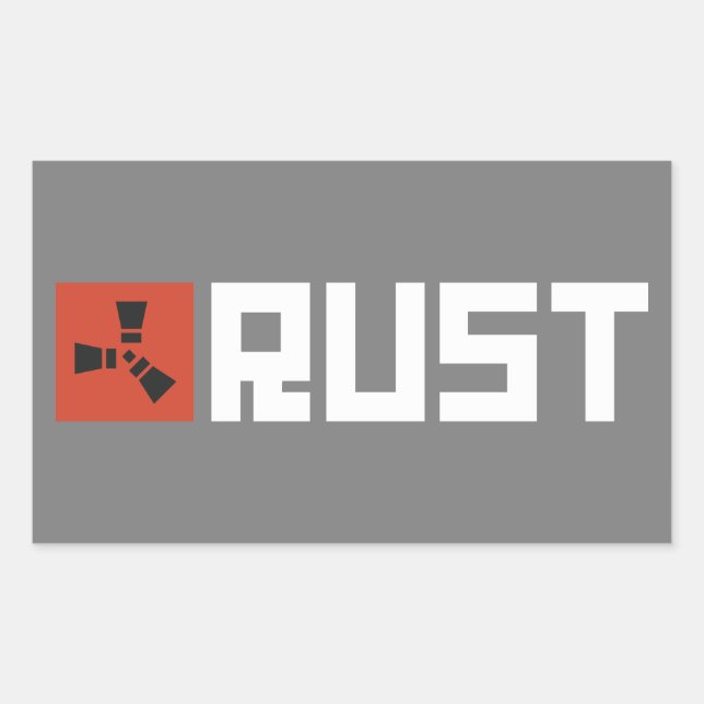 RUST Banner BRWG Rectangular Sticker (Front)