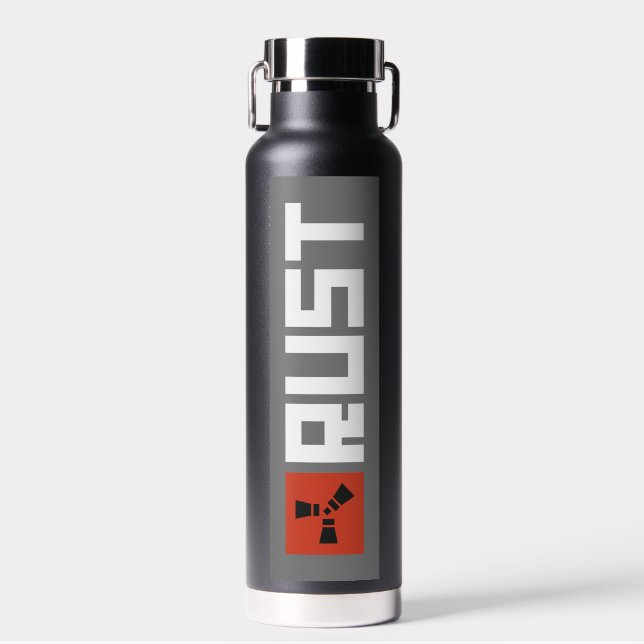 RUST Banner BRWG Water Bottle (Front)