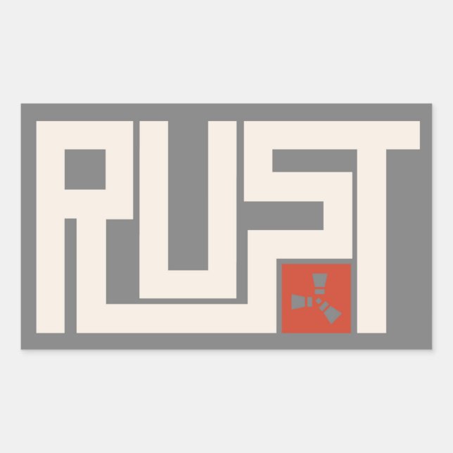 RUST Banner CRWaG Rectangular Sticker (Front)