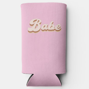 Rust Boho Retro Bachelorette Party Bridesmaid Can  Seltzer Can Cooler