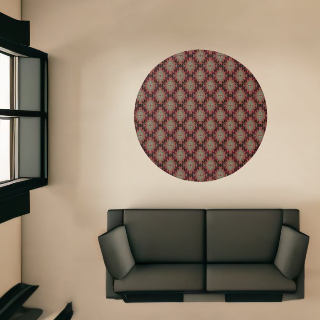 Rust Brown and Dark Gray Southwestern Style  Rug (Insitu (Indoor 1))