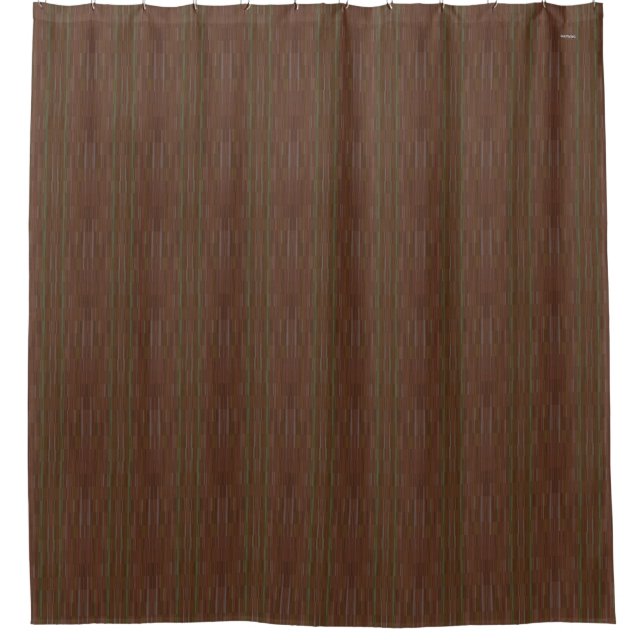 Rust Brown Gradient Shower Curtain  HAMbWG (Front)