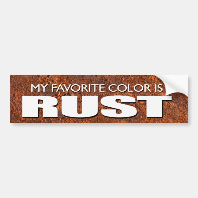 Rust Bumper Sticker (Front)