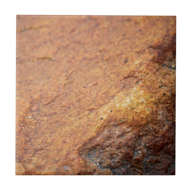Rust Colored Granite Rock Tile (Front)