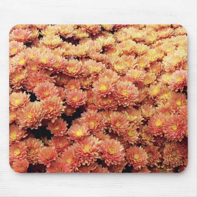 Rust colored mums mouse pad (Front)