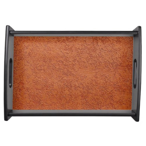 RUST COLORED STUCCO SERVING TRAY