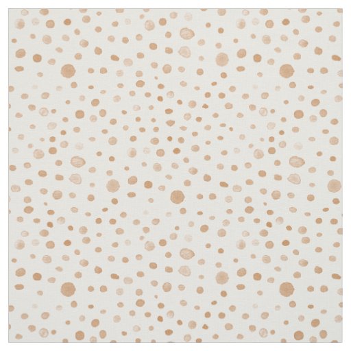 Rust Confetti Watercolor Dots Fabric