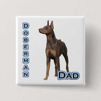 Rust Doberman Dad 4 - Button