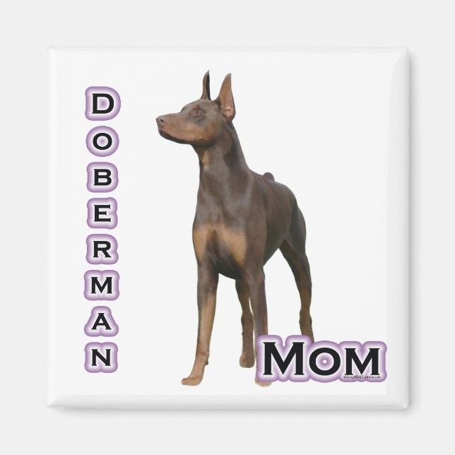 Rust Doberman Mom 4 - Magnet (Front)