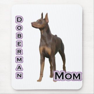 Rust Doberman Mom 4 Mouse Pad