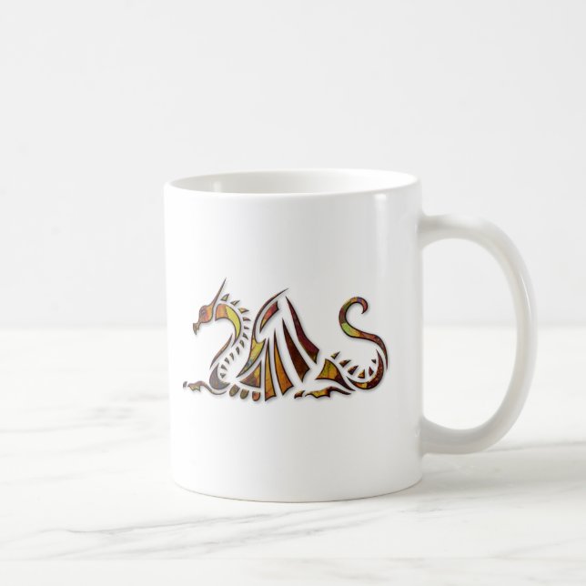 Rust Dragon Coffee Mug (Right)