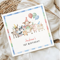 Rust Farm Animals Kids Birthday