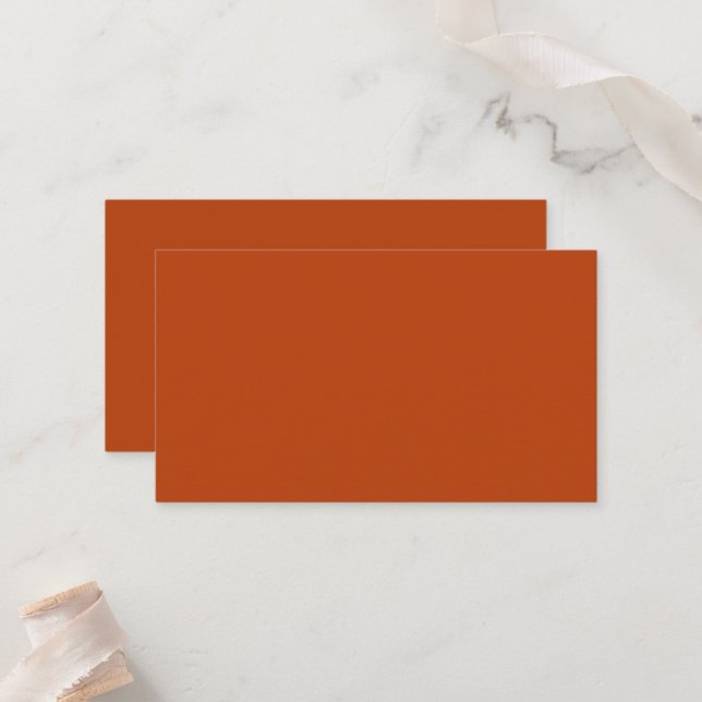 Rust Flat Place Card (Front/Back In Situ)