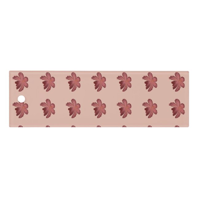 Rust Floral Seamless Pattern Large Flowers Minimal Ruler (Front)