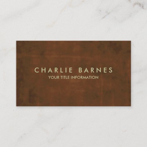 Rust Grunge Business Card